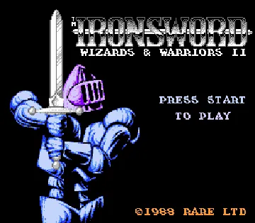 IronSword - Wizards & Warriors II (USA) screen shot title